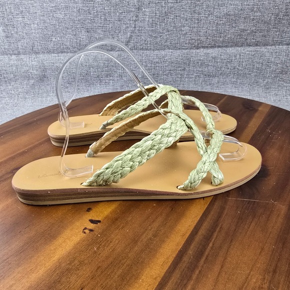 Universal Thread Shoes - Universal Thread Braided Thong Sandals Women's Size‎ 9.5 Light Green